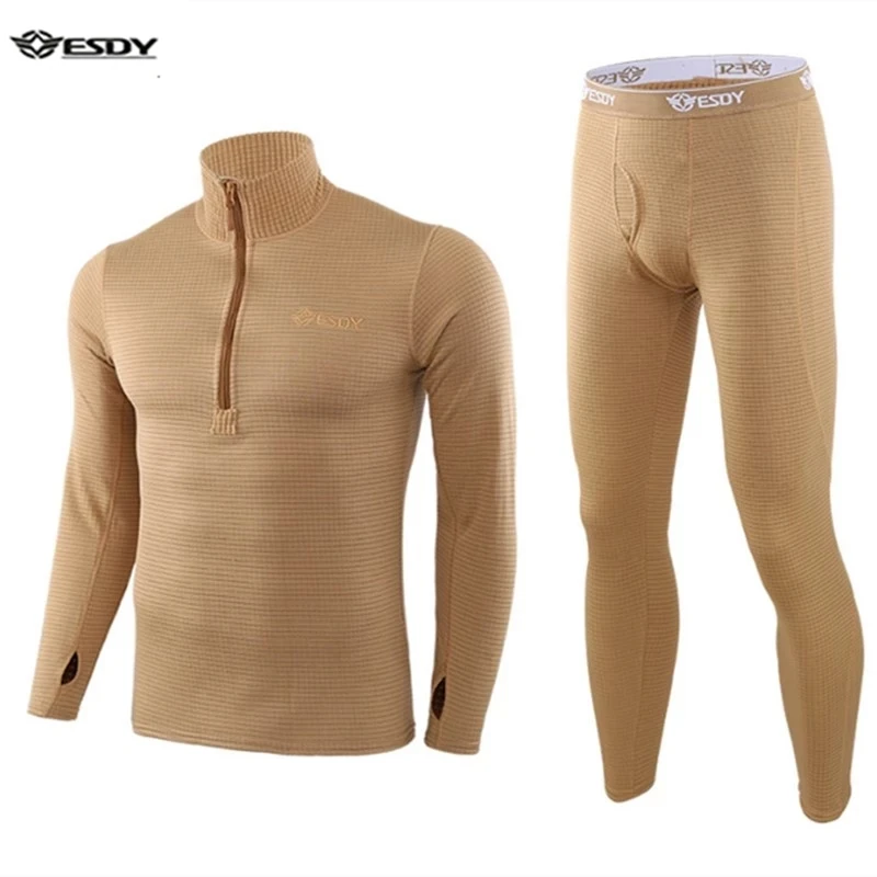 New Winter Top Quality New Thermal Underwear Sets Men Compression Fleece Sweat Quick Drying Thermo Underwear Male Clothing