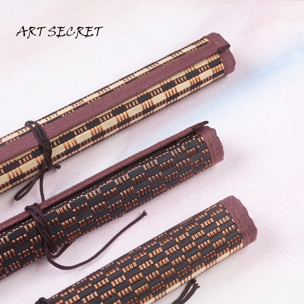 ArtSecret High Grade BT-01/03/04/05/06 Paint-Brush Holder Bamboo Rolling Bag Calligraphy Pen Case Curtain Pack Not Include Brush