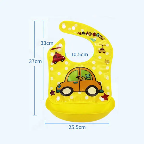 Waterproof EVA Baby Bibs with Detachable Pocket for Newborn Toddler Scarf Baby Boys and Girls Infant Feeding Burp Cloth Stuff