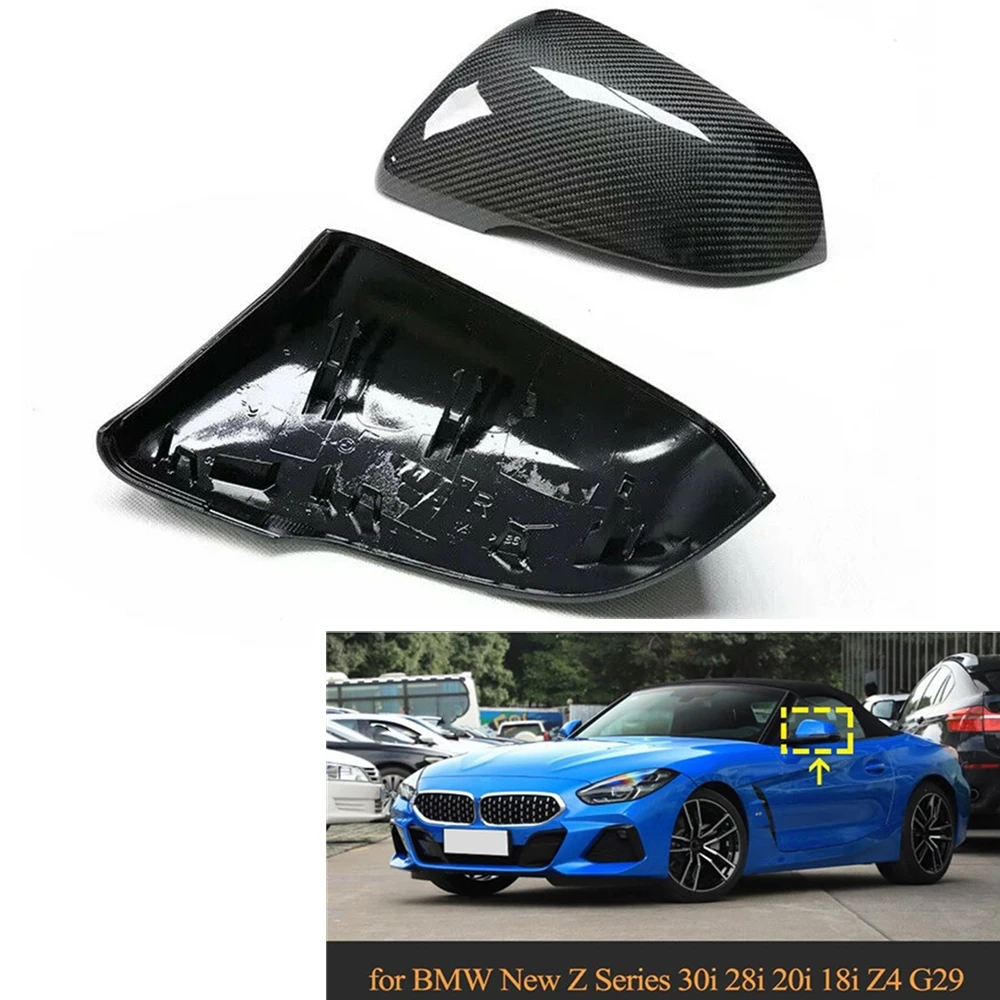 

Mirror Cover For BMW F40 F52 F53 F44 F45 F46 Z4 G29 X1 F48 F49 X2 F39 Toyota Supra A90 Side Rear View Cap Carbon Fiber Clip On