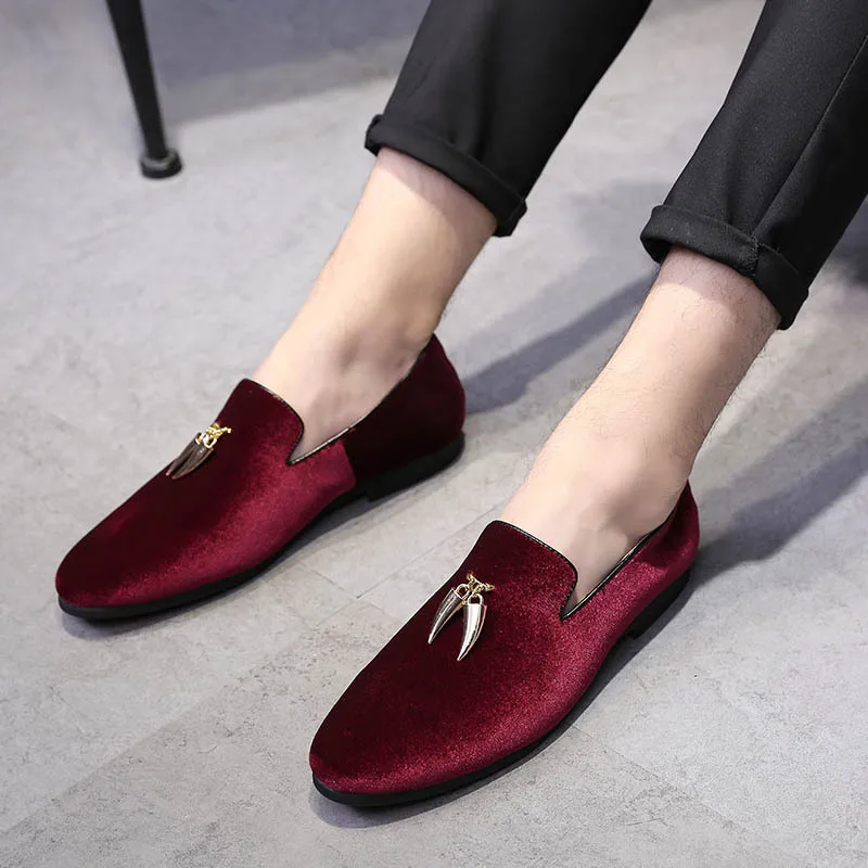 Luxry Men Loafers Shoes Slip On Moccasins Plus Size 38-48 Flats Casual Shoes Man Party dress wedding Shoes ST367