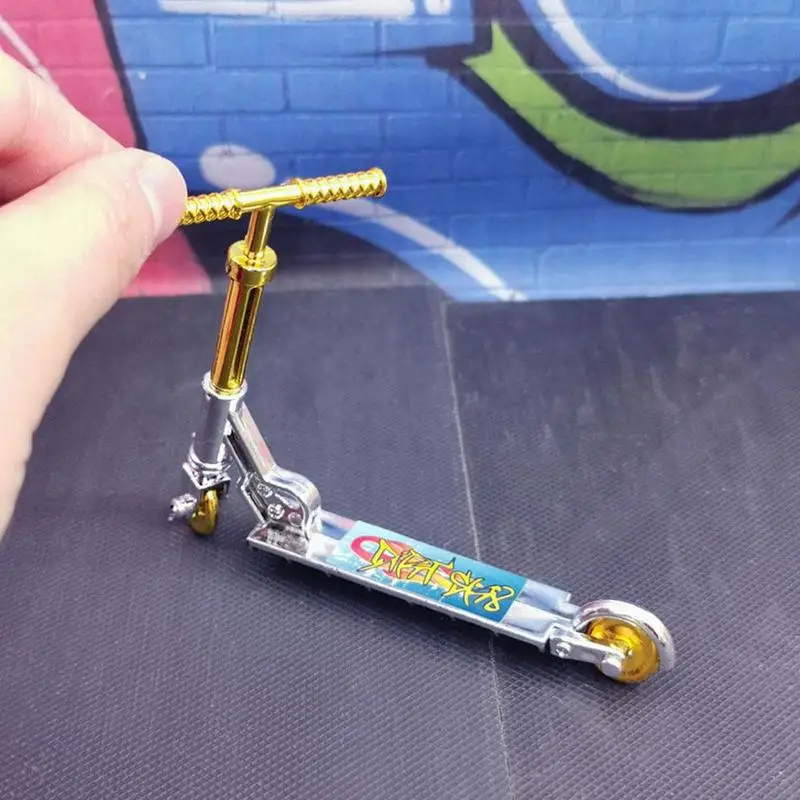 Finger Mini Plastic Scooter Small Finger BMX Bike Skateboard Children Simulation Model Educational Toys Fingerboard