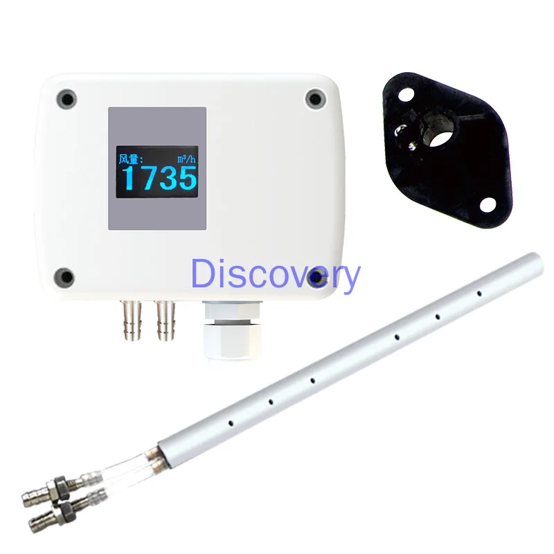 Pitot Tube Wind Speed Sensor Transmitter High Temperature Resistant High Precision Pipe Wind Speed Measuring Instrument