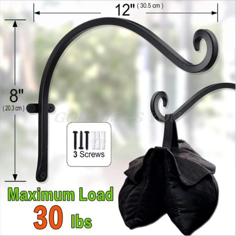 Nordic Style Wall Hanging Flower Pot Support Plant Bracket Hook Hanger Holder Balcony Home Decoration Drop Shipping