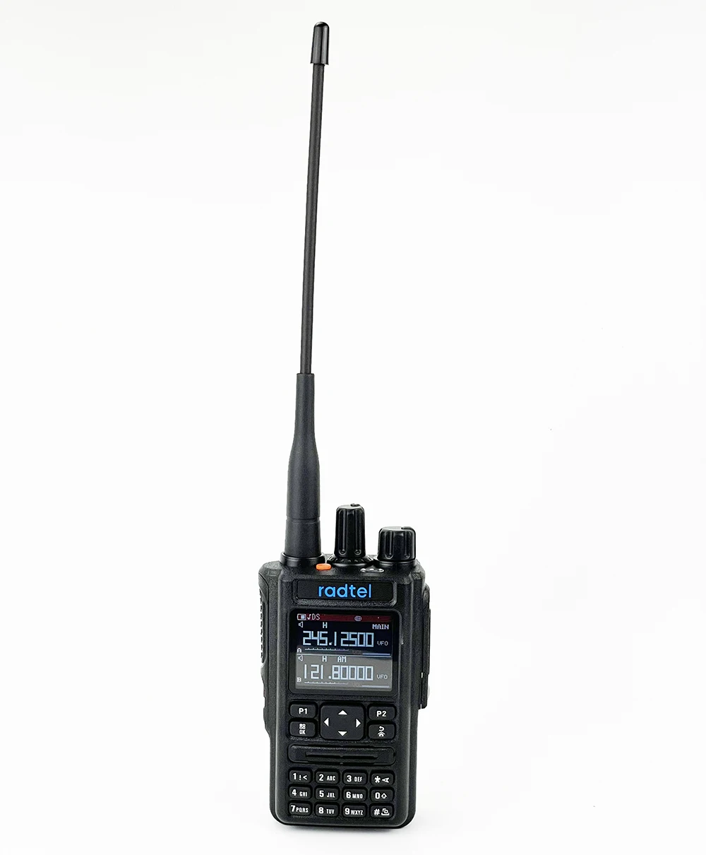 No GPS/Bluetooth Ver. Radtel-walkie-talkie RT-490, Radio Amateur, banda aérea, 256 canales, VOX SOS, LCD, escáner de policía, aviación