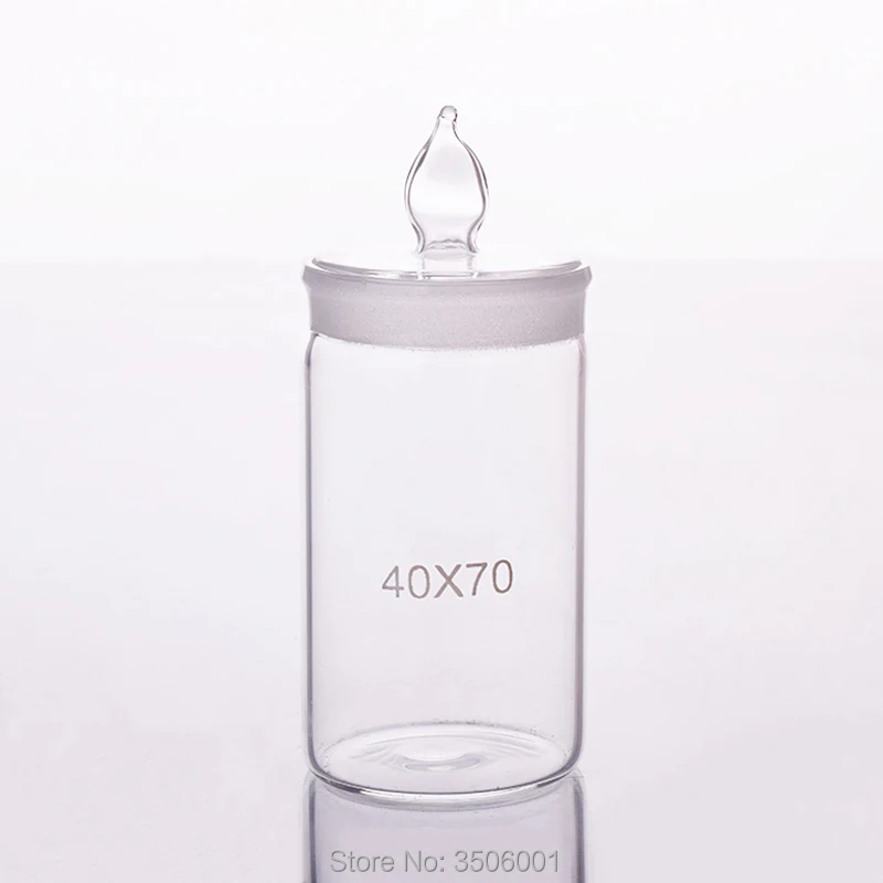 

3pcs Weighing bottle,Tall form,O.D. 40mm,Height 70mm,Sealed glass bottle,Storage bottle