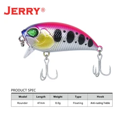 Jerry Rounder Wobbler buceo profundo – Señuelo ultraligero para trucha y lucio
