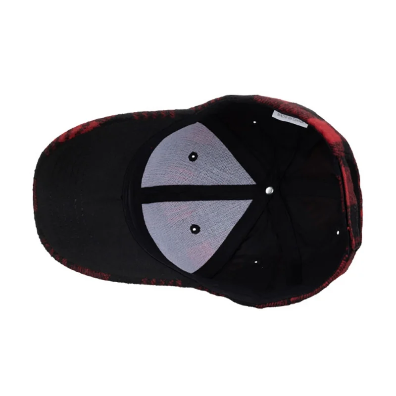 Plaid Baseball Cap For Men Women Visor Hat Adjustable Outdoor Sports Sunhat Baseball Cap hat Sports Sunhat Baseball Cap hat