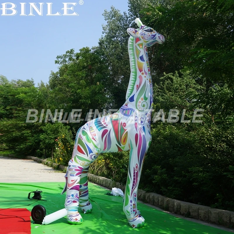 

Лучшие продажи 13ftH большие красочные надувные girafe надувной шар животных для приготовления пищи на воздухе вечерние украшения