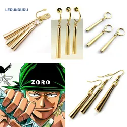 Ensemble de boucles d'oreilles pendantes Anime One Piece, Hunter Roronoa Zoro, 4 styles, accessoires de cosplay, goutte d'oreille, pince à ongles, 7,5 ate