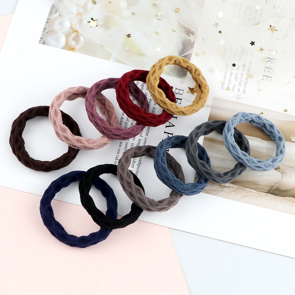 Women Elegant Colorful Hair Bands Accessories Safe Seamless Headband Highly Elastic Scrunchies Girls Ponytail Hair Styling Tools