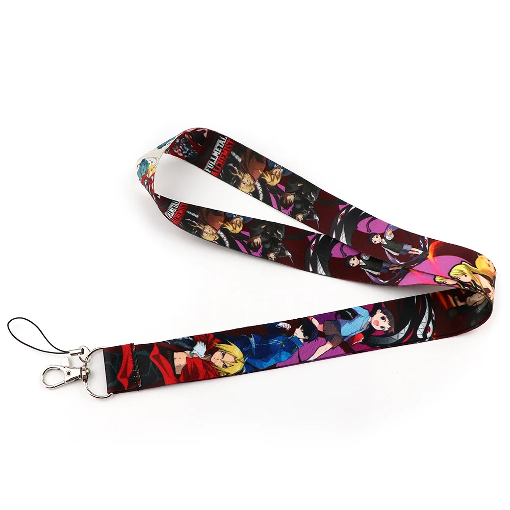 Flyingbee мультяшный Алхимик шнурок для ключей идентификационная карта для тренажерного зала ремешки USB держатель для бейджа своими руками веревка для петли шнурок X2382