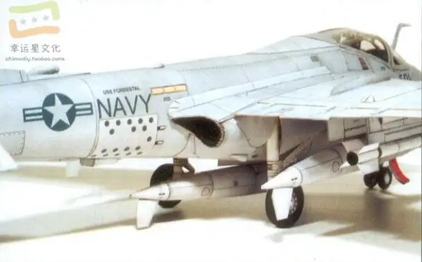 A6E Intruder Shipborne Attack Aircraft Military 3D Paper Model DIY Handmade Mold Decoration Toy