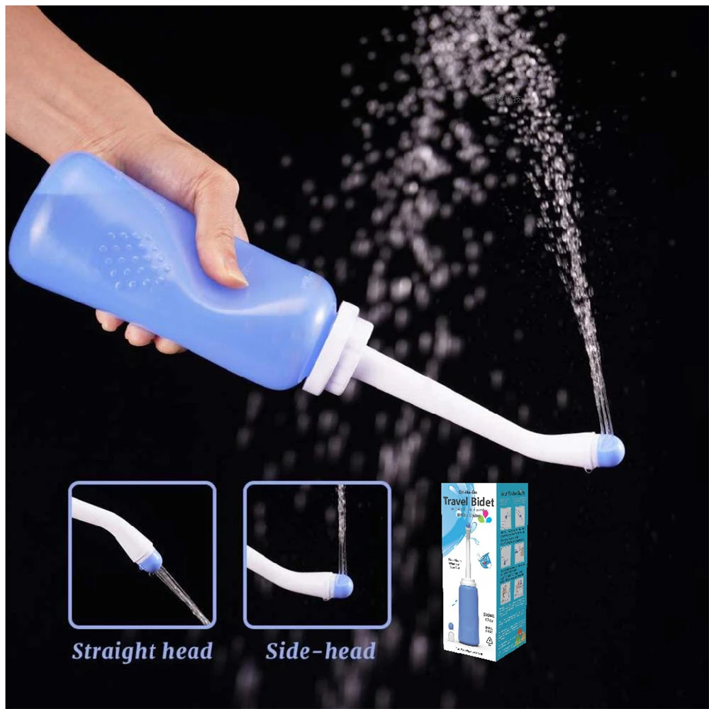 Travel Toilet Bidet Portable 500ML Handheld Bidet Sprayer Baby Butt Washing Toilet Ass Cleanin Spray Bottle For Pregnancy Women