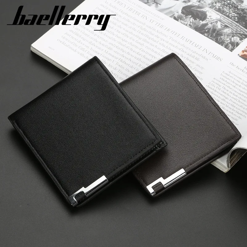 2021 New Men Wallets Name Customized Card Holder High Quality Male Purse Name Engraving PU Leather Business Men Wallets Carteria