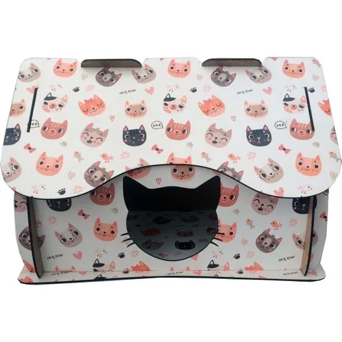 Practical Decor Cat House White Cat