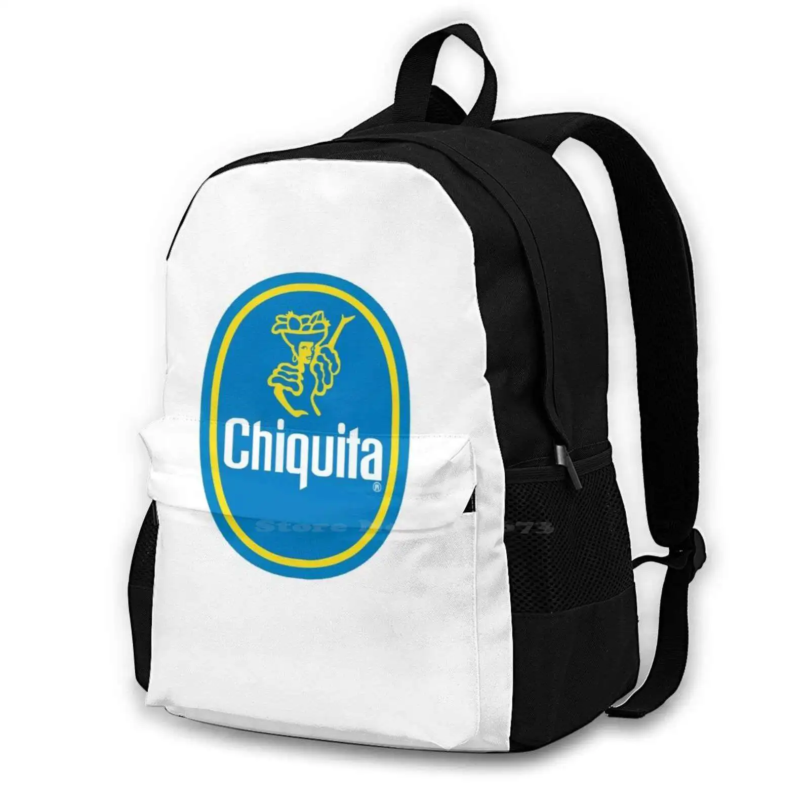 Best Selling-Chiquita Rucksack Knapsack Storage Bag Backpack Banana Chiquita Fruit Funny Cute Yellow Food Spanish Vintage