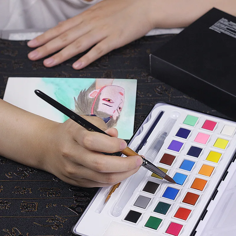 12 Pcs many types nylon hair of painting brush Iron box/pvc Artist Paint Brushes Set for Watercolor Oil Acrylic Gouache Painting