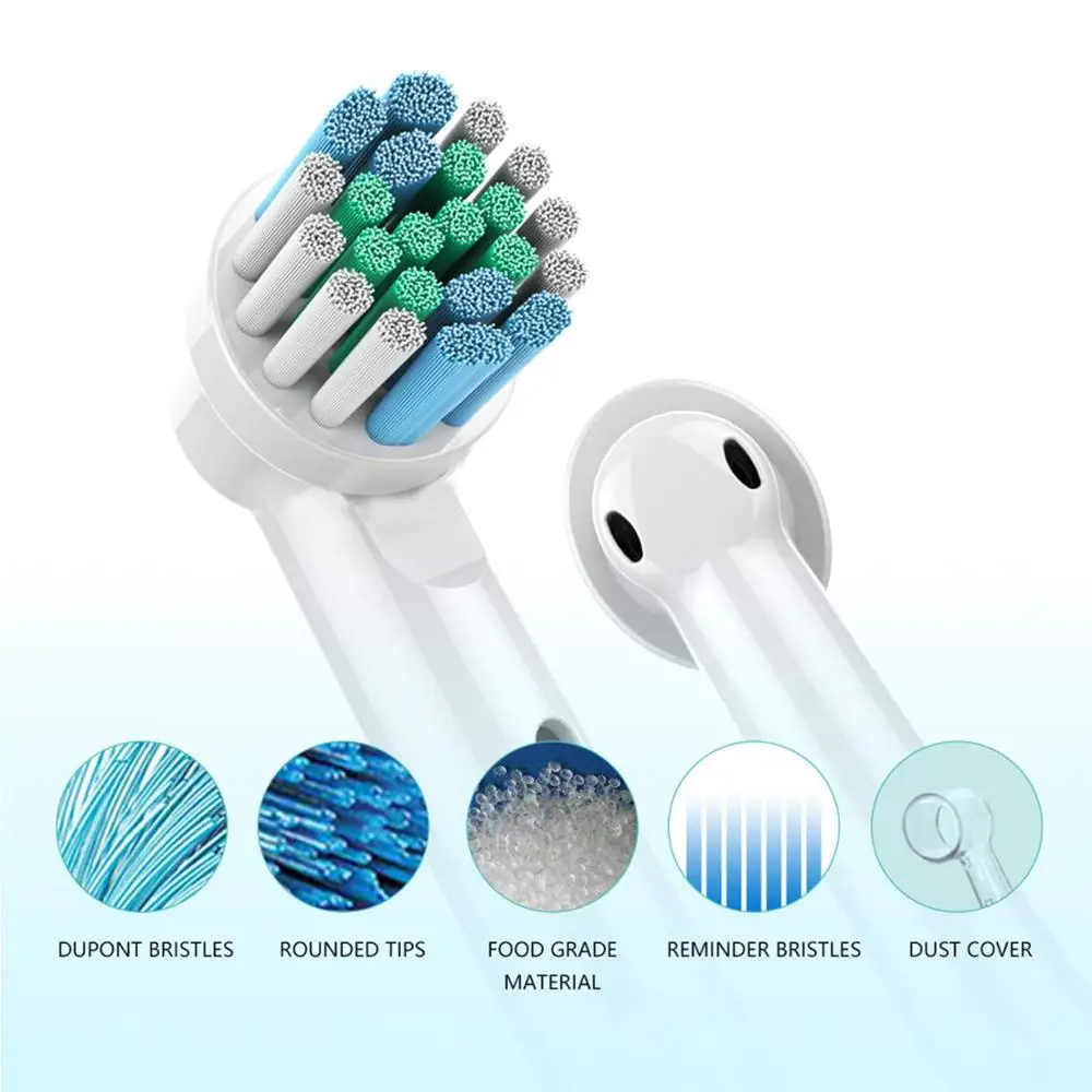 Toothbrush Heads for Oral B Electric Toothbrush 2 Model for Oral B Electric Advance/Pro Health/Triumph/3D Excel/Vitality