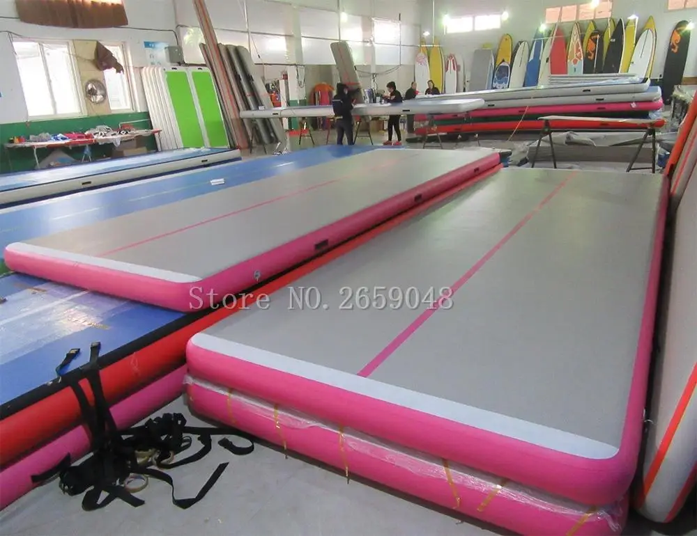 Inflatable Gym Mat 4x1x0.2m Inflatable Tumble Track Trampoline Inflatable Air Track Gymnastics Inflatable Air Mat