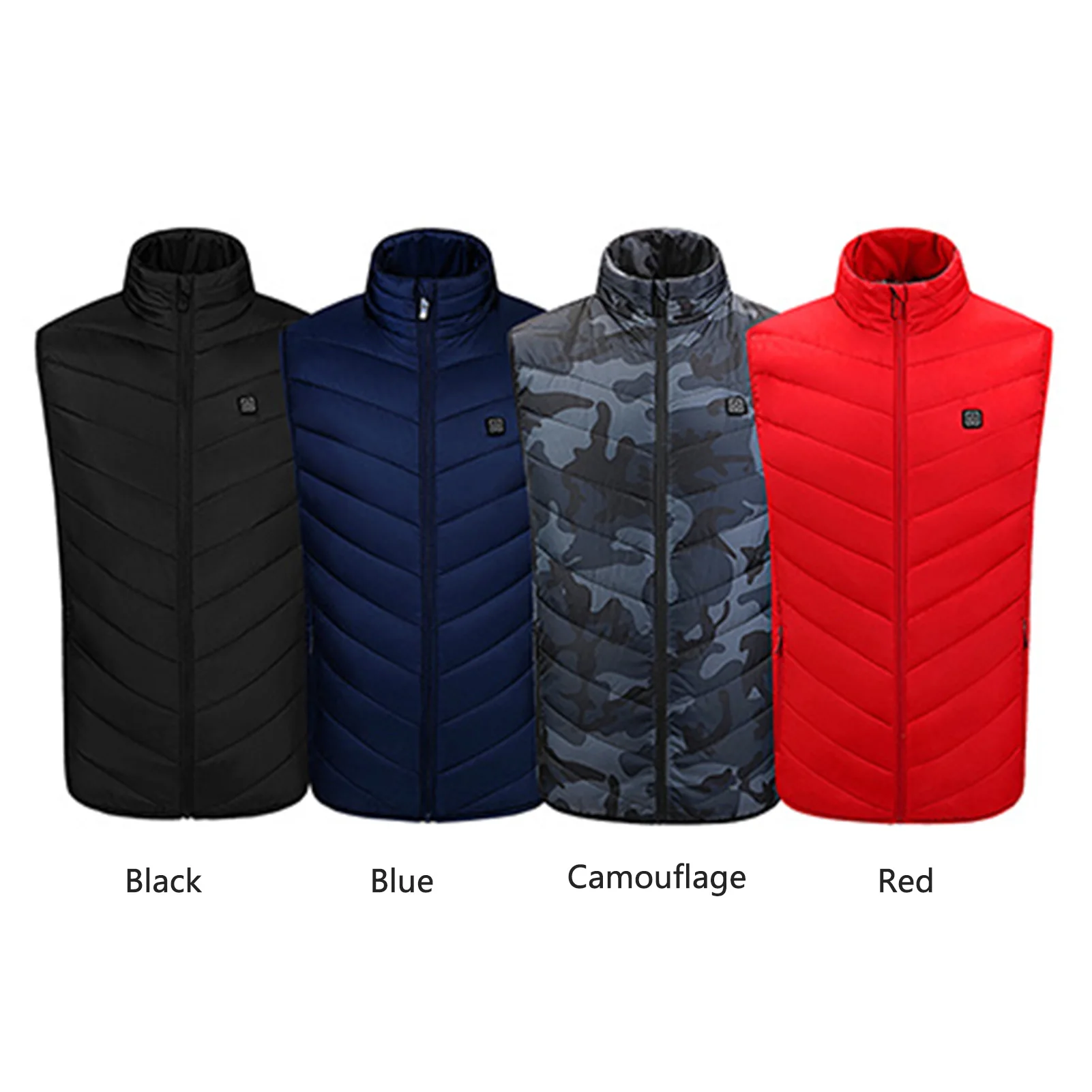 9 Area Heating Outdoor Heating Vest USB Charge Heated Coat Electric Heating Vest Carbon Fiber Heating Clothes Thermal