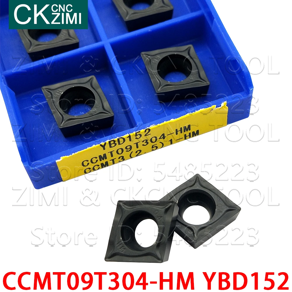 Cortador de carburo YBD152 CCMT3 (2,5) 1-HM, herramientas de torneado externo, insertos de cabeza de perforación CCMT para hierro fundido, CCMT09T304-HM