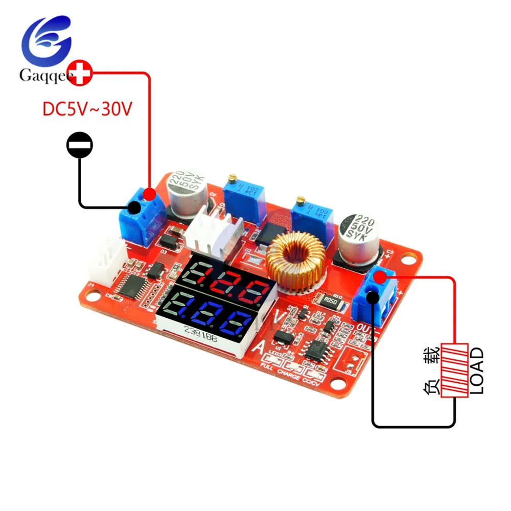 5A 75W Constant Current Voltage Regulated Converter Power Supply Adjustable Step-down Module DC 5-35V