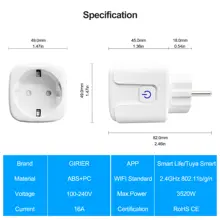 EU 16A Smart WiFi Power Plug with Monitor #6
