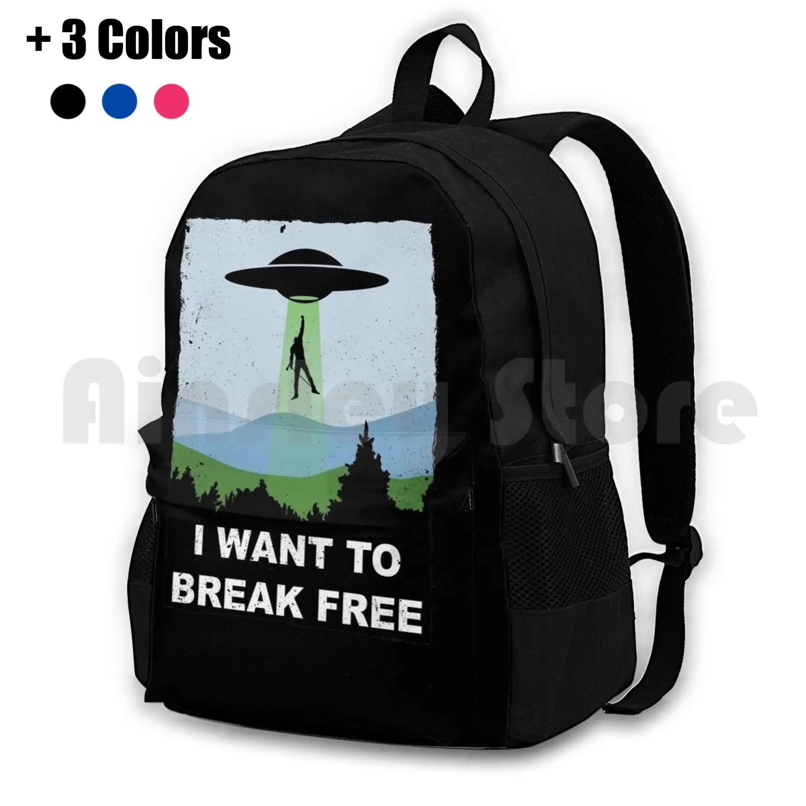 I Want To Break Free-Freddie Returns To Outdoor Hiking Backpack Riding Climbing Sports Bag Queen Freddie Brian May Bohemian