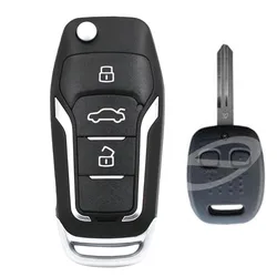 Keyecu 2 pulsanti 433Hz 4D62 Chip aggiornato Flip Remote Key Fob per Subaru Impreza Forester Outback 2007 2006 2005 2004 2003