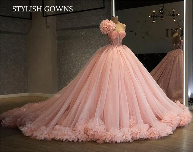 Charming Ruffles Ball Gown Quinceanera 15 Quinceanera Dresses Pink Ruffles Ball Aliexpress
