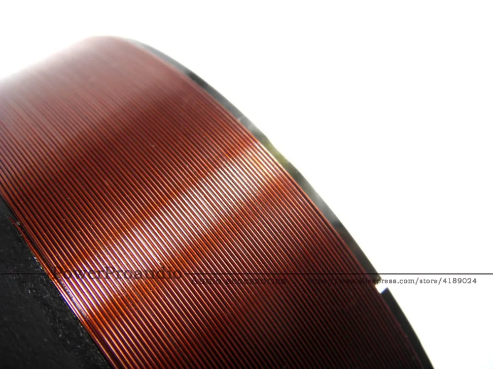 2 قطعة 99.2 مللي متر أسود الألومنيوم باس ملف صوتي النحاس النقي سلك دائري 6ohm 780-920 واط