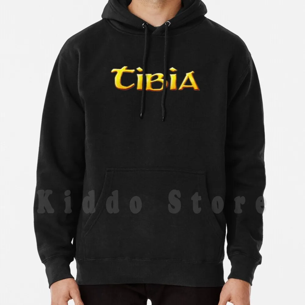 Tibia Mmorpg Videogame Hoodies Long Sleeve Tibia Mmorpg Videogame Pk Cipsoft Game Rpg Pixelart Medieval Retro