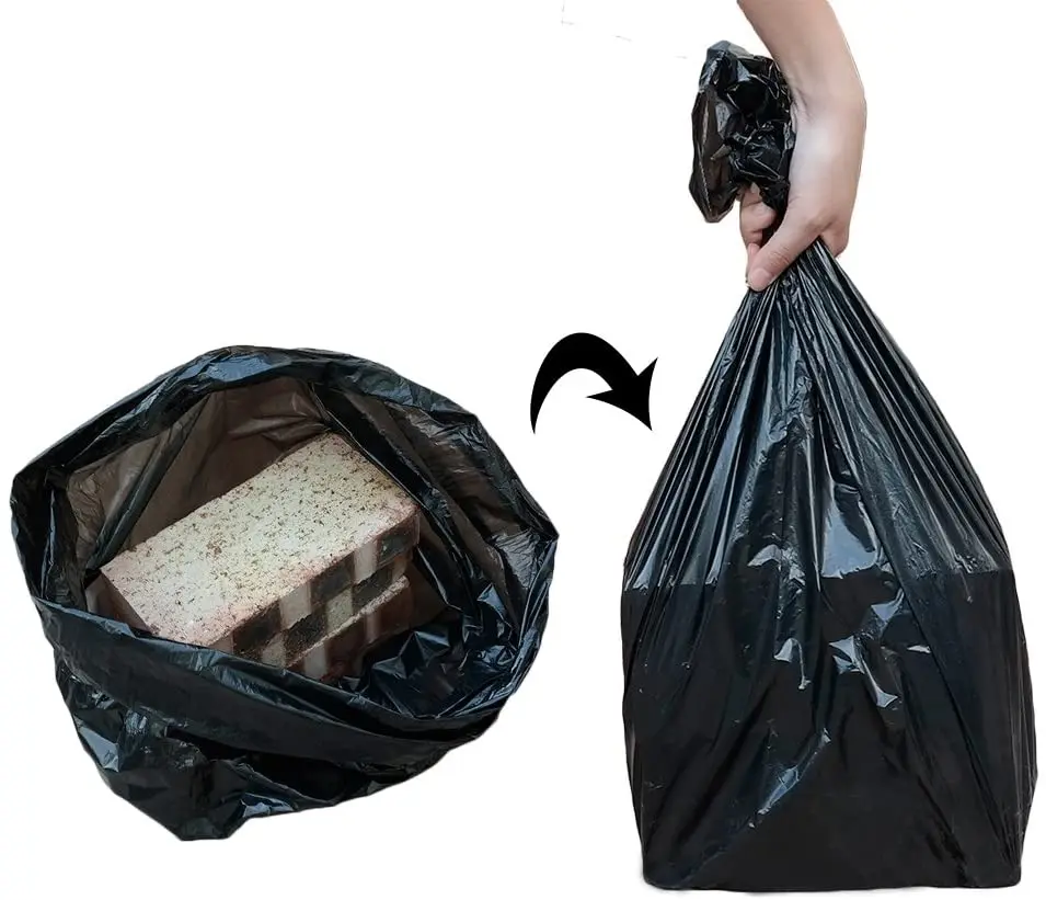 Zhangji-bolsa de basura colgante, chaleco grueso de 45x50 cm, bolsa de basura mediana para el hogar, cocina, sala de estar y baño