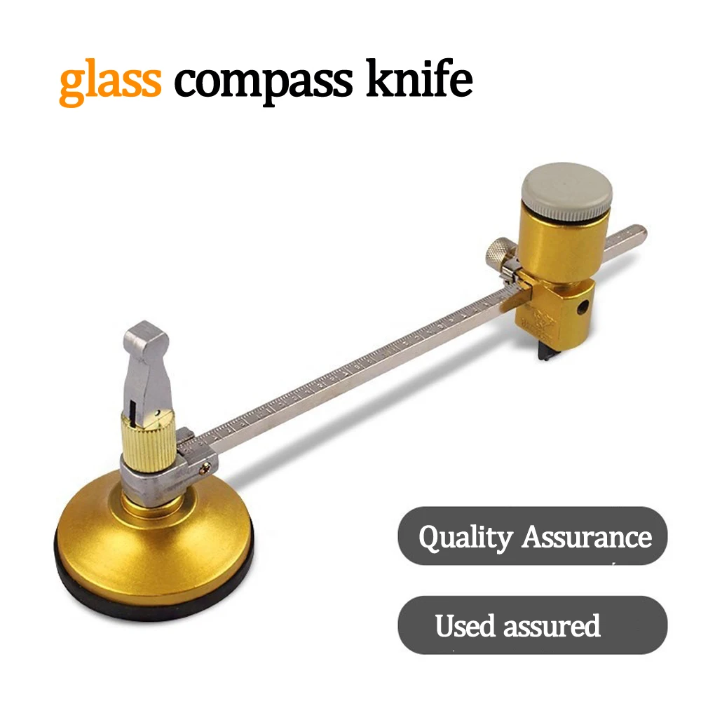 

1Pcs Professional / household glass cutting compass knife alloy cutter max diameter 400mm for 2-10mm glass drawing round opening