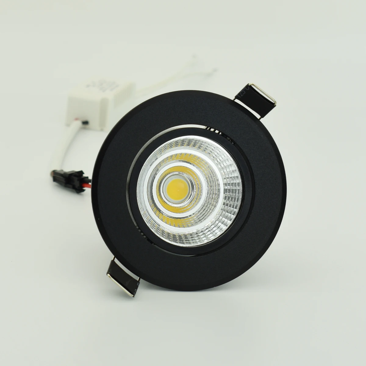 Özel siyah led spot Mini 3W 5W 7W COB LED Downlight dim gömme lamba ışığı için en iyi tavan ev ofis otel 110V 220V