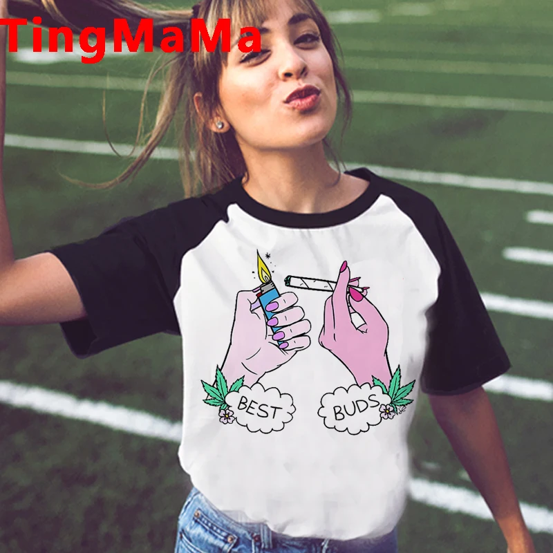 New Bong Weed Graphic Tees Men Kawaii Cartoon Harajuku Bong T-shirt Funny Weed T Shirt Unisex Fashion Summer Tops T-shirts Male