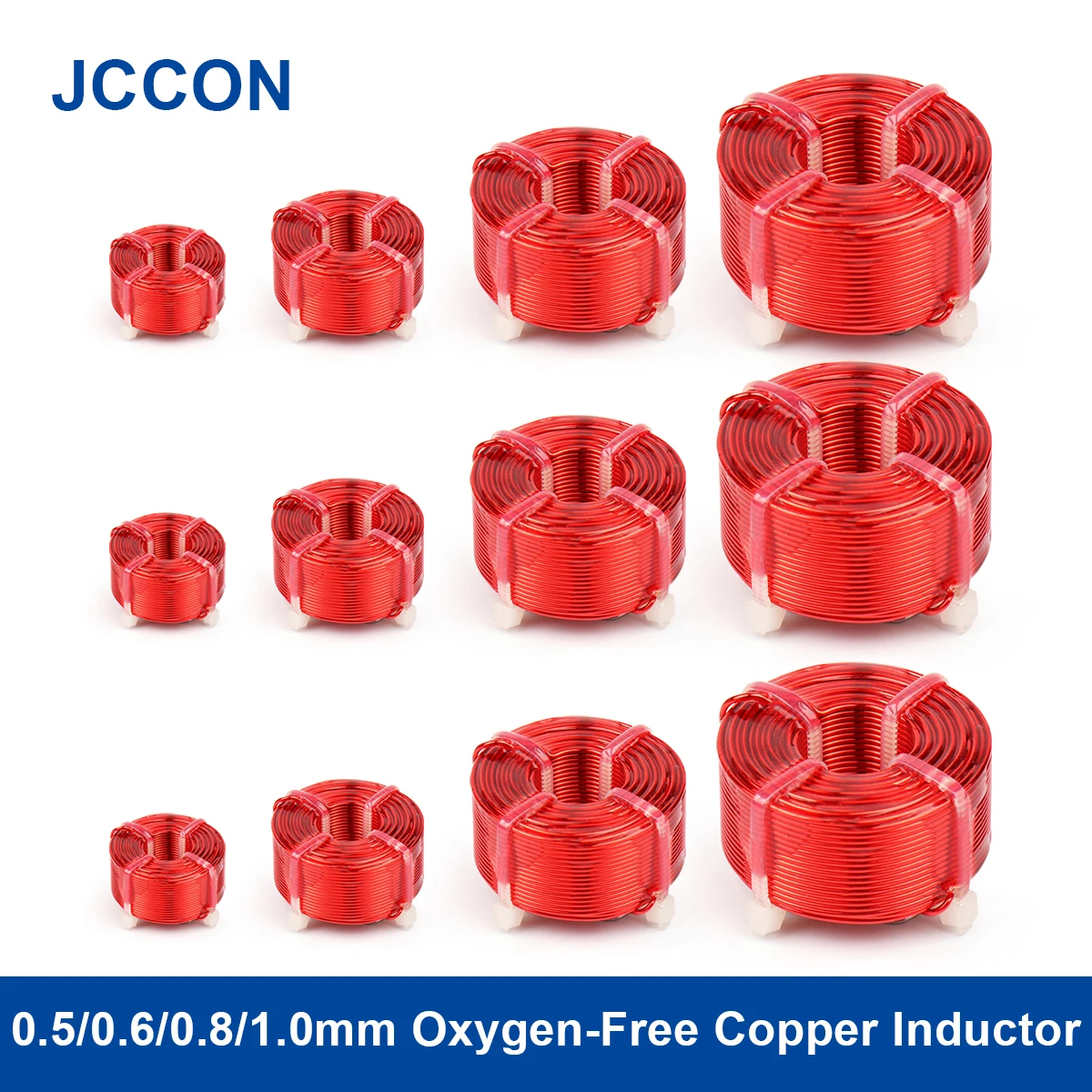 

0.5/0.6/0.8/1.0mm Oxygen-Free Copper Inductor Air-core Speaker Crossover Inductor Frequency Divider Inductance 0.2mH-5.5mH