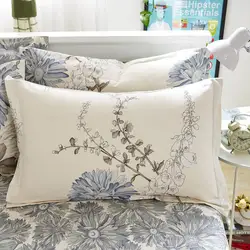 50  1 Piece 48cm*74cm Pillowcase 100% Cotton Beauty Floral Printing Pillow Case Cover For Bedroom