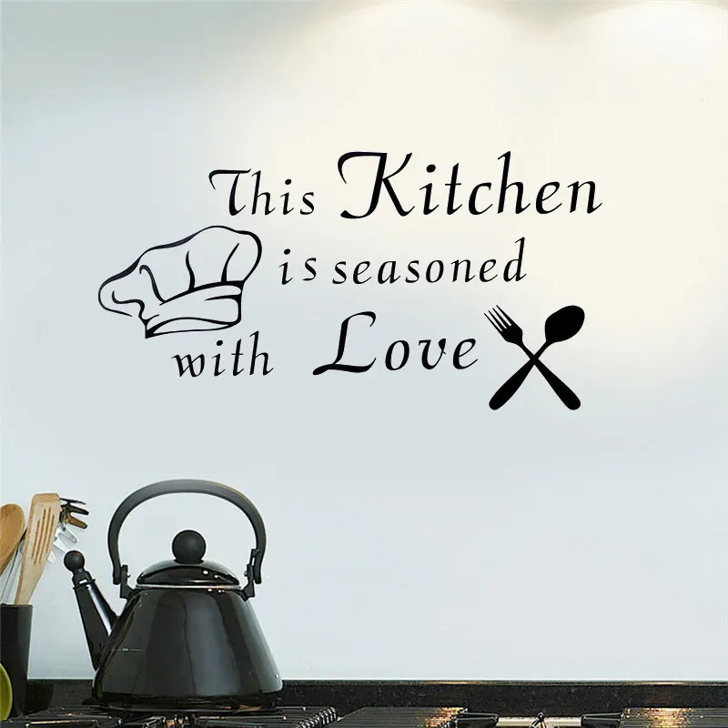 Kitchen vinyl wall stickers waterproof non-toxic and harmless wall stickers removable wall stickers home kitchen wall decoration