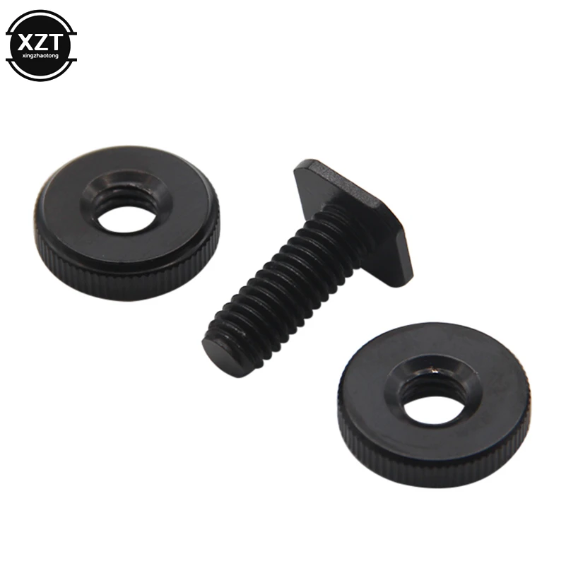 Professional 1/4" Dual Nuts Tripod Mount Screw Black to Flash Hot Shoe Adapter Stand for Camera Studio Accessory