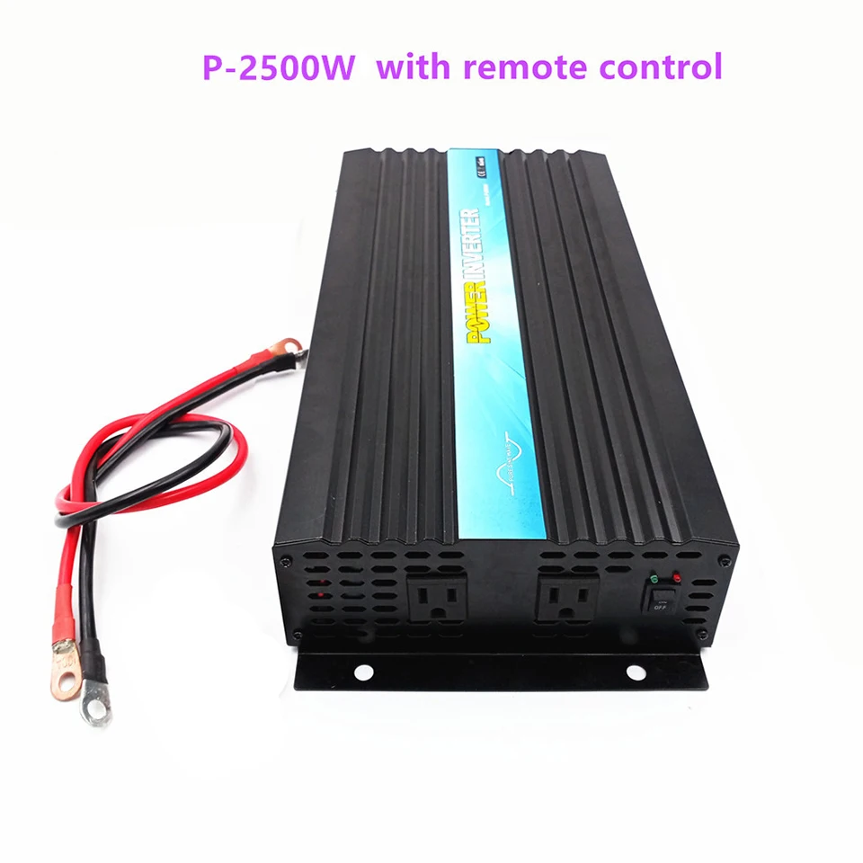 2500w Charger Inverter Solar Micro Inverter DC48V to AC100V 110V 120V 48V8A Charger Buil-in Made-in-China