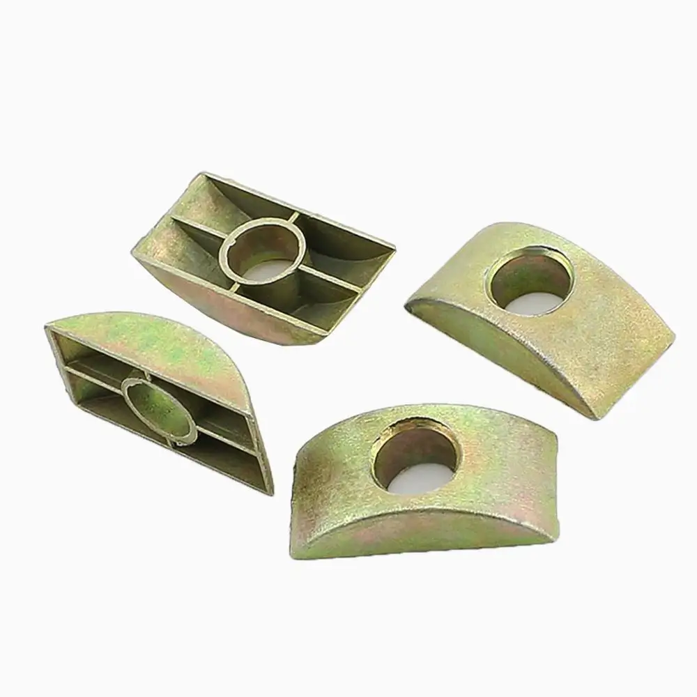 

M8 Half Moon/Crescent Nut Washers For Bunk Bed Cots Furniture Connecting Screws Assembly Fittings Color Zinc Plating