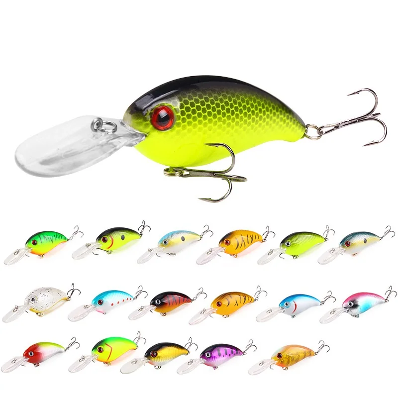 

1pc Crank Fishing Lure Artificial Hard Baits 10cm/13.6g Crankbait Jerkbait Wobbler Fishing Tackle Good Treble Hooks Accessory