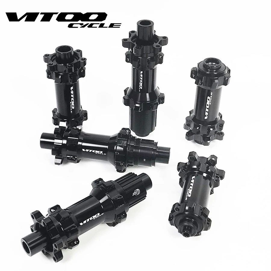 vitoocycle Abgedichtete lager MTB Mountainbike Nabe Schnellspanner set Bike hub 24 28 H Scheibenbremse 15/12mm Steckachse QR Fah