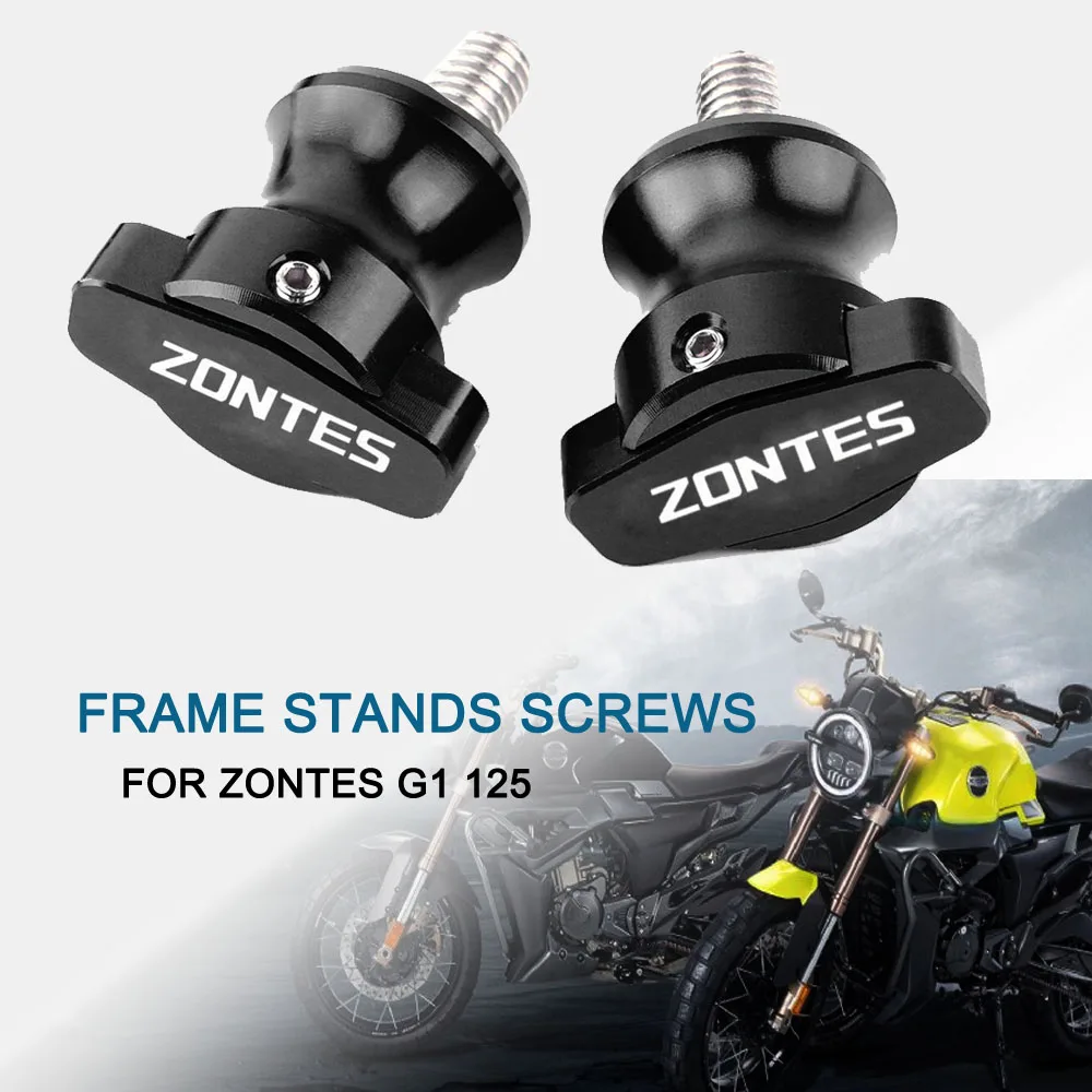 

For Zontes G1 -125 G1 125 125-G1 Swingarm Spools Rear Stand Screws Sliders