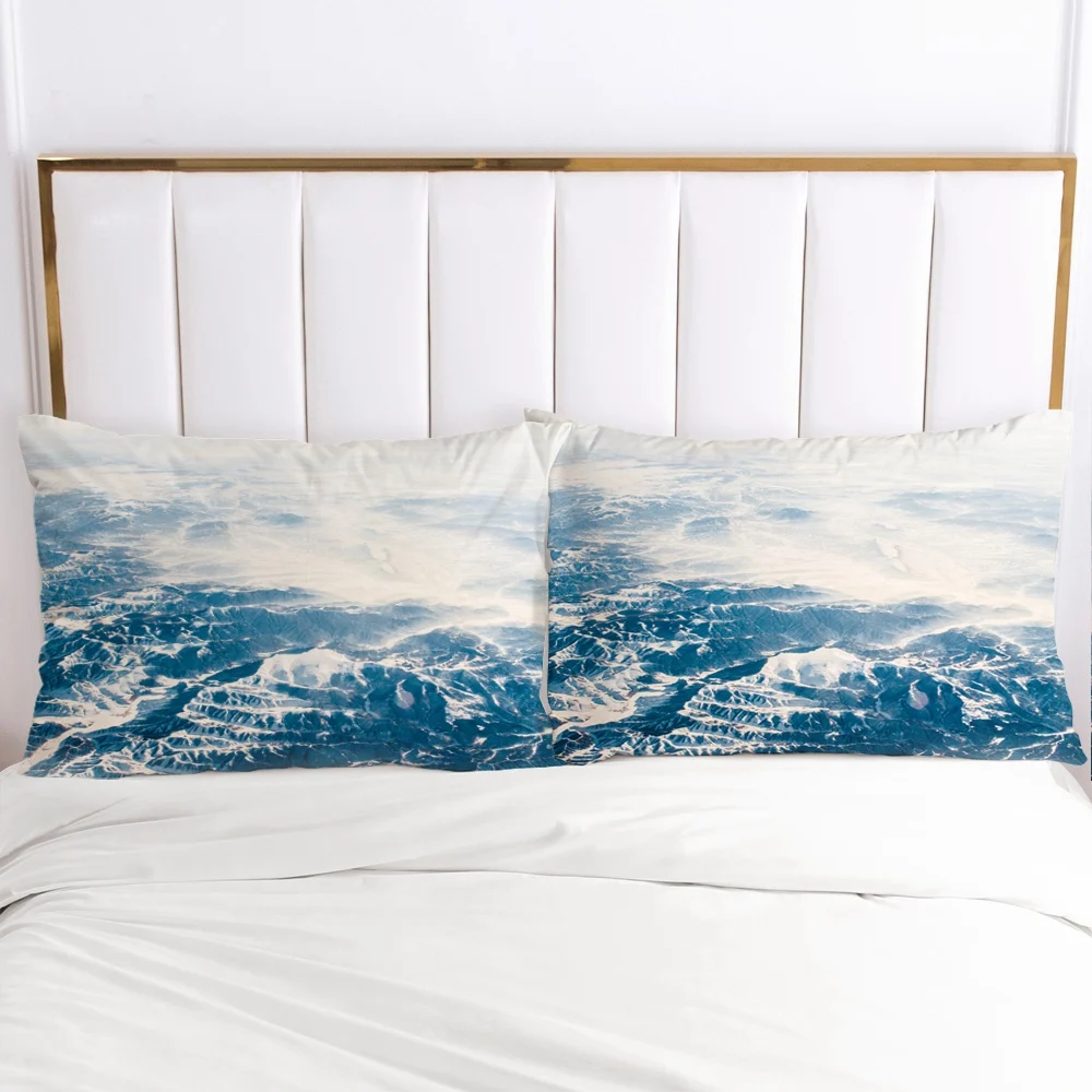 3D HD 1pc Pillow cover 50x75 50x70 50x80 Pillow case Bedding Pillowcase Pillowcover decorative for home nordic sea