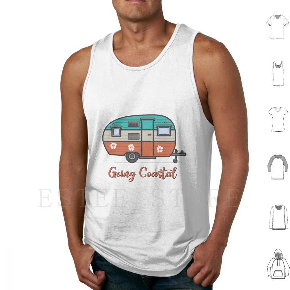 

Going Coastal Tank Tops Vest Going Coastal Rv Glamp Glamping Camping Camp Retro Beach Water Myrtle Ocean Lakes Fun Lake