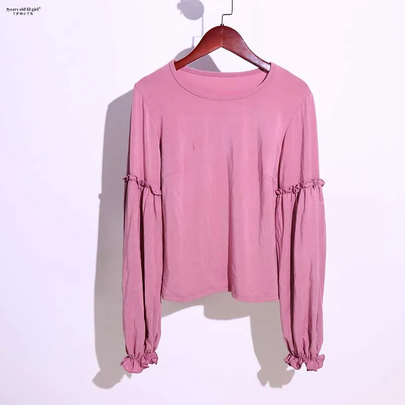 Buikdanstrainingjurk Dames Nieuwe Modal Cotton Bishop Sleeve Blouse GJJ51