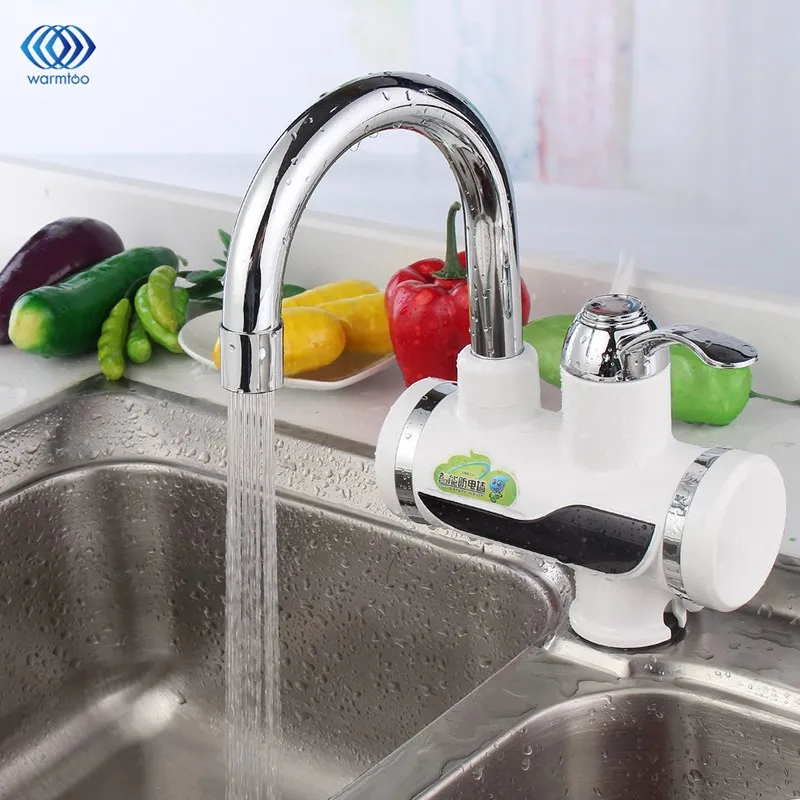 Robinet chauffe-eau électrique 220V, robinet de cuisine, chauffage instantané, sans réservoir, affichage numérique LED, prise AU, usage domestique, pour centre commercial